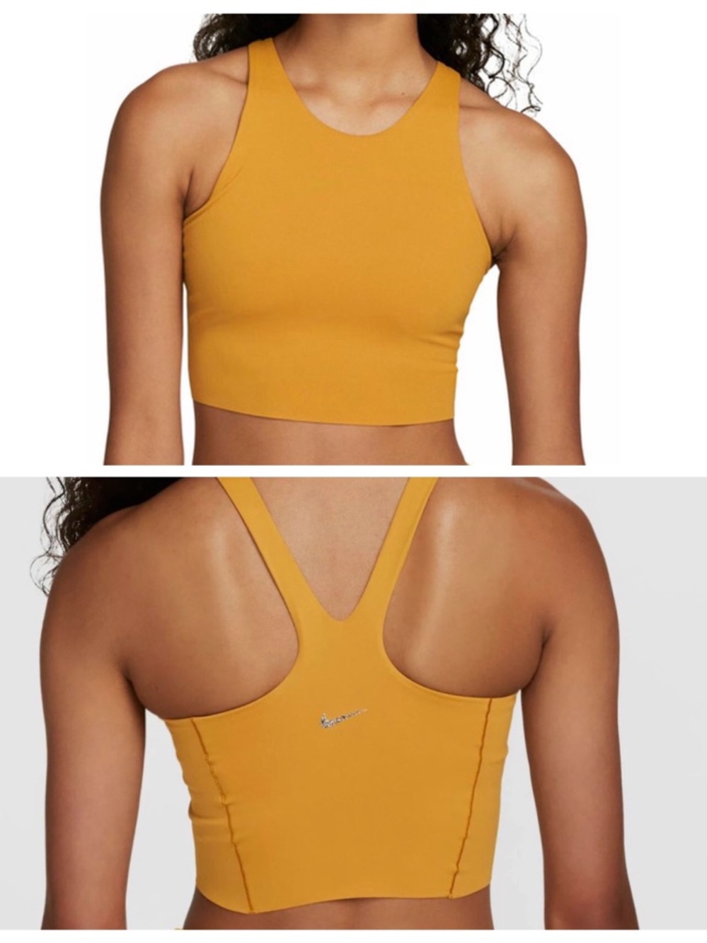Nike Dri-FIT Orange Tank with Built-In Bra